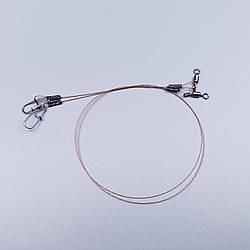 Сталевий повідець на щуку DS AFW 20см 0.30мм 14кг сталевий повідець для риболовлі