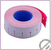 Цінник товарний 22x12 мм (1000 шт., 12 м), прямокутний, внутрішня намотка, малиновий