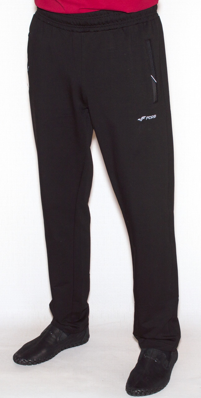 Спортивні штани чоловічі чорні Fore 1138 M,L,XL,XXL,3XL