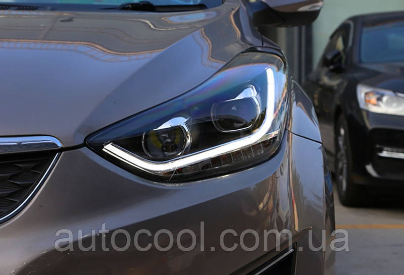 Передні лід фари Hyundai Elantra 2011-2016 г.в. Хюндай Елантра