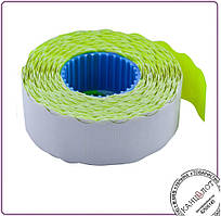 Етикет — цінак товарний 22x12 мм (1000 шт., 12 м), фігурний, внутрішній намотування, жовтий