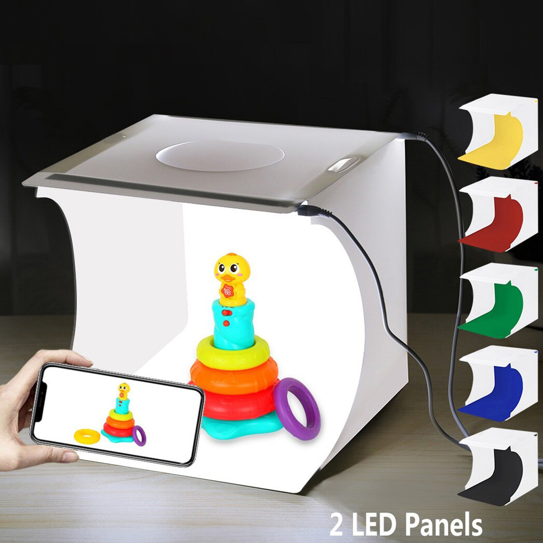 Лайткуб Фотобокс із підсвіткою для предметного знімання Puluz PU5023 LED 24x23x22 см