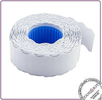 Етикет — цінник товарний 22x12 мм (1000 шт., 12 м), фігурний, внутрішній намотування, білий