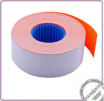 Цінник товарний 26x16 мм (1000 шт, 16 м), прямокутний, внутрішній насотка, оранжевий