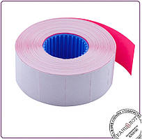 Цінник товарний 26x16 мм (1000 шт., 16 м), прямокутний, внутрішня намотка, малиновий