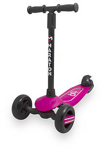Дитячий самокат Maraton Baby Star ФІОЛЕТОВИЙ зі складною конструкцією, що світяться колеса