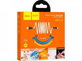 Кабель  Micro USB Hoco X21 Plus Silicone Date Cable 2m