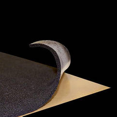 Шумоізоляція зі спіненого пінополіуретану 1000х500 мм Damper Black 10 мм