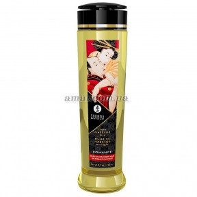 Масажна олія Shunga Romance — Sparkling Strawberry Wine, 240 мл, натуральна та зволожувальна