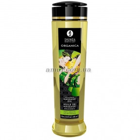 Органічна масажна олія Shunga Organica — Exotic green tea, 240 мл, з вітаміном Е