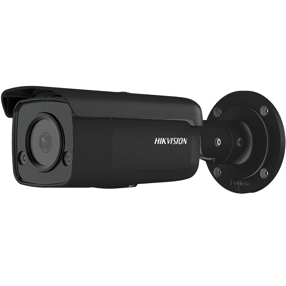 Видеокамера Hikvision DS-2CD2T47G2-L Black Камера 4 МП ColorVu IP камера уличная 4MP Камеры видеонаблюдения - фото 1 - id-p1606393247