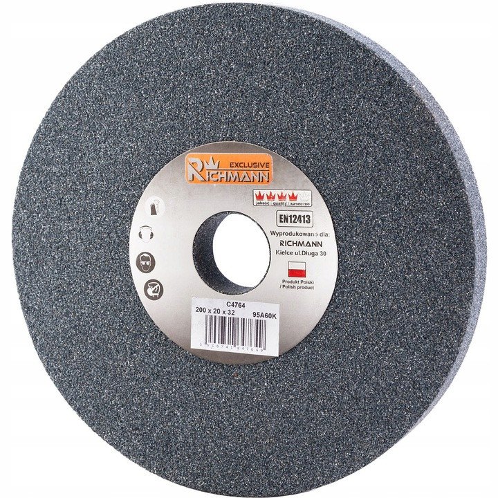 Круг шліфувальний керамічний ПП 200х20х32 мм сірий (C4764), фото 1