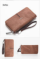 Клатч чоловічий гаманець портмоне Baellerry S1511 коричневий