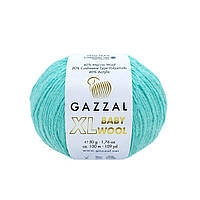 Gazzal BABY WOOL XL (Газзал Бейби Вул ХL) № 820 бирюза (Пряжа шерстяная, нитки для вязания)