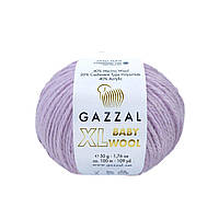 Gazzal BABY WOOL XL (Газзал Бейбi Вул ХL) № 823 ліловий (Пряжа вовняна, нитки для в'язання)