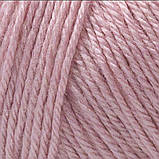 Gazzal BABY WOOL XL (Газзал Бейбi Вул ХL) № 828 рожевий (Пряжа вовняна, нитки для в'язання), фото 2
