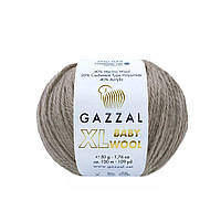 Gazzal BABY WOOL XL (Газзал Бейби Вул ХL) № 835 кофе с молоком (Пряжа шерстяная, нитки для вязания)