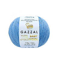 Gazzal BABY WOOL XL (Газзал Бейби Вул ХL) № 813 голубой (Пряжа шерстяная, нитки для вязания)