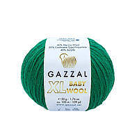 Gazzal BABY WOOL XL (Газзал Бейби Вул ХL) № 814 зеленый (Пряжа шерстяная, нитки для вязания)