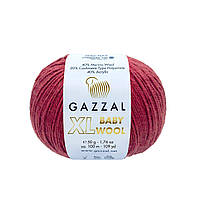 Gazzal BABY WOOL XL (Газзал Бейбi Вул ХL) № 816 вишня (Пряжа вовняна, нитки для в'язання)