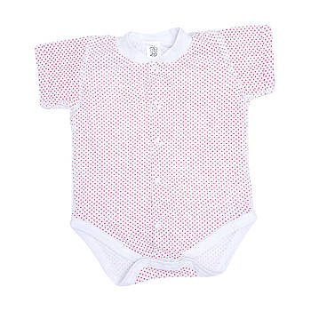 Боді для малюка (білий у червоний горох)