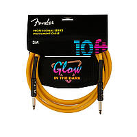 Інструментальний кабель FENDER CABLE PROFESSIONAL SERIES 10' GLOW IN DARK ORANGE (3 м)