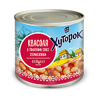 Квасоля в томатному соусі Хуторок 425 мл