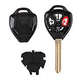 Корпус ключа Toyota Camry Corolla RAV4 Avensis 3+1 кнопки, фото 2