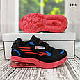 Дитячі кросівки чорні на червоній підошві еко-шкіра FZD, фото 5