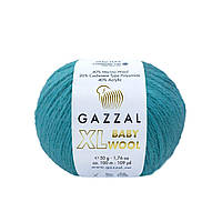 Gazzal BABY WOOL XL (Газзал Бейбi Вул ХL) № 832 смарагдовий (Пряжа вовняна, нитки для в'язання)