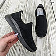 Жіночі чорні кросовки мокасини зі стразами весняно-літні Гіпаніс Україна, фото 6