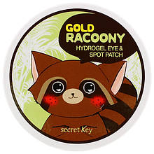 Гідрогелеві патчі для очей Secret Key "Gold Racoony Hydrogel Eye&Spot Patch" з колоїдним золотом (90 шт.)