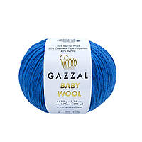 Gazzal BABY WOOL (Газзал Бейби Вул) № 802 темно-синий (Шерстяная пряжа, нитки для вязания)