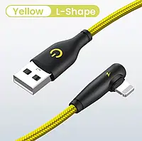 Кабель угловой для быстрой зарядки iPhone USB - Lightning FJ72E. Кабель лайтнинг для айфона