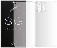 Бронепленка Xiaomi mi 11 Lite Комплект: для Передней и Задней панели полиуретановая SoftGlass