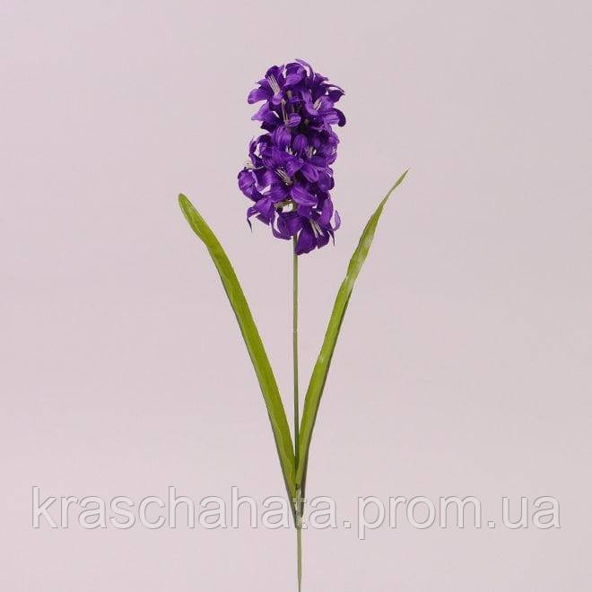Квітка Гіацинт темно-фіолетова/Квітка штучний, Гіацинт фіолетовий, H49 см, Дніпро