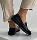 Туфлі лофери жіночі чорні Т1463, фото 2