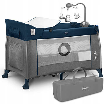 Ліжечко-манеж Lionelo Thomi Blue Navy