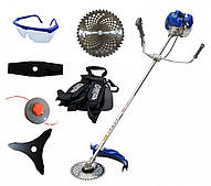 Бензиновий триммер (бензокоса) Витязь БГ-4500 NEW (5700w.4 НАСАДКИ)