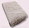 Велюрове жакардове покривало AltinSar Super Soft Blanket 220x240 см Темно-ліловий, фото 4