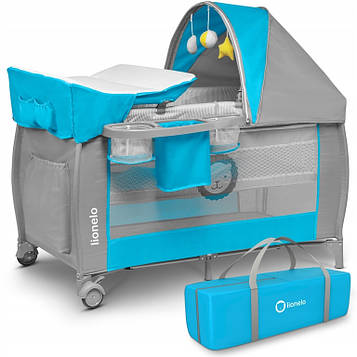 Ліжечко-манеж Lionelo SVEN SKY BLUE