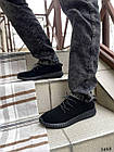 Чоловічі кросівки  чорний із екозамші, фото 9