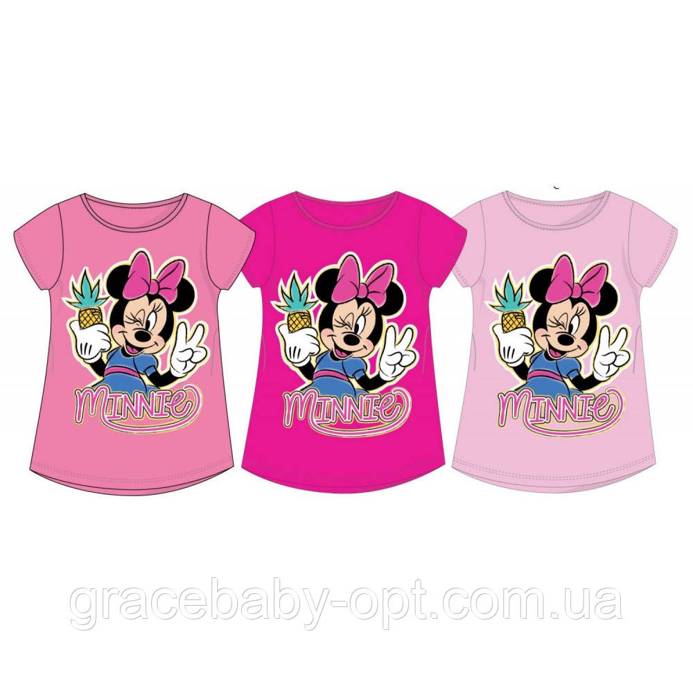 Футболка для дівчат оптом, Disney, 3-8 рр., № Min-GT-Shirt-247
