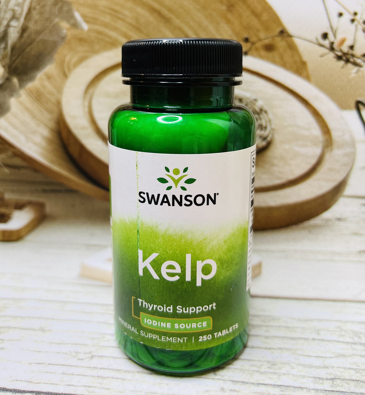 Йод з бурих водоростей Swanson Kelp Thyroid Support, фото 1