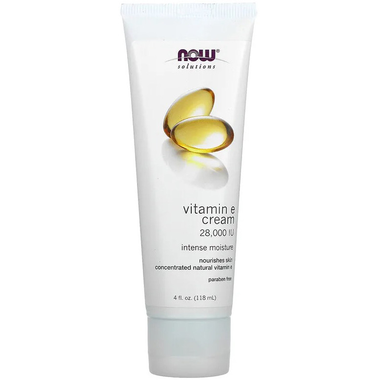 Крем з вітаміном Е, NOW Foods, Solutions "Vitamin E Cream" 28000 МО (118 мл)