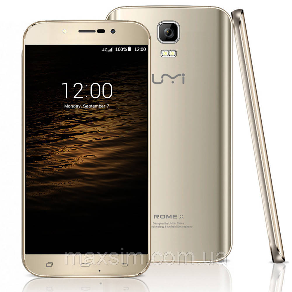 Смартфон Umi Rome Gold ( 8 ядер, 3 Гб/16 Гб)