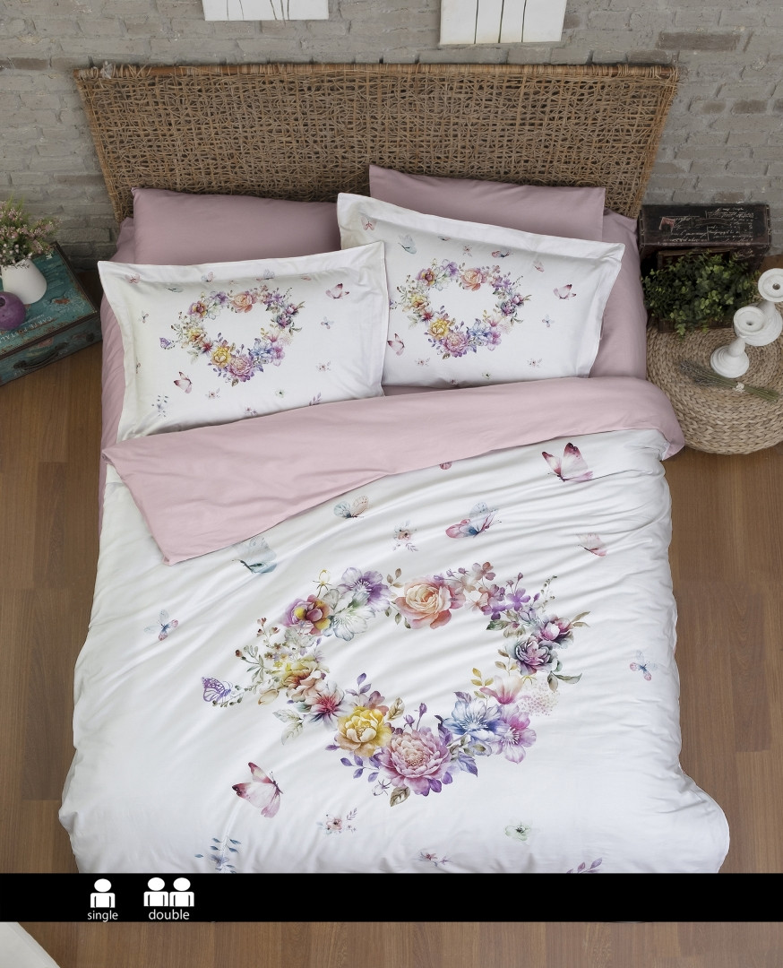 Турецьке Постільне Бельє First Choice 3D Satin Sarnia Misty Євро