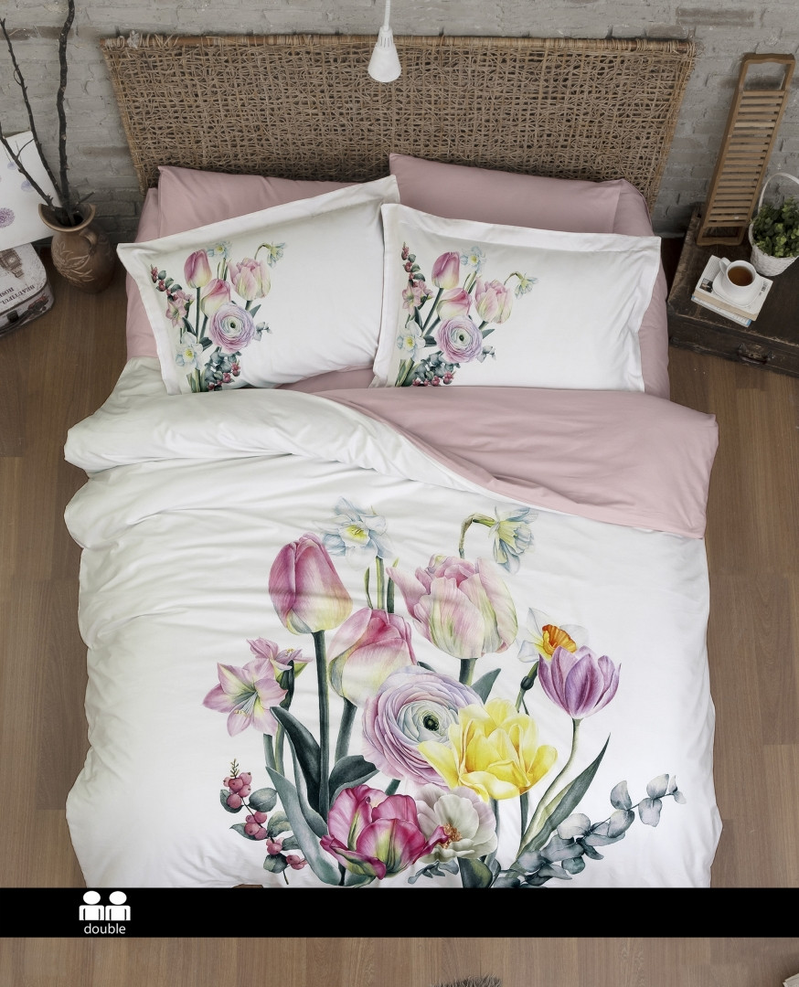 Турецьке Постільне Бельє First Choice 3D Satin Pamira Євро