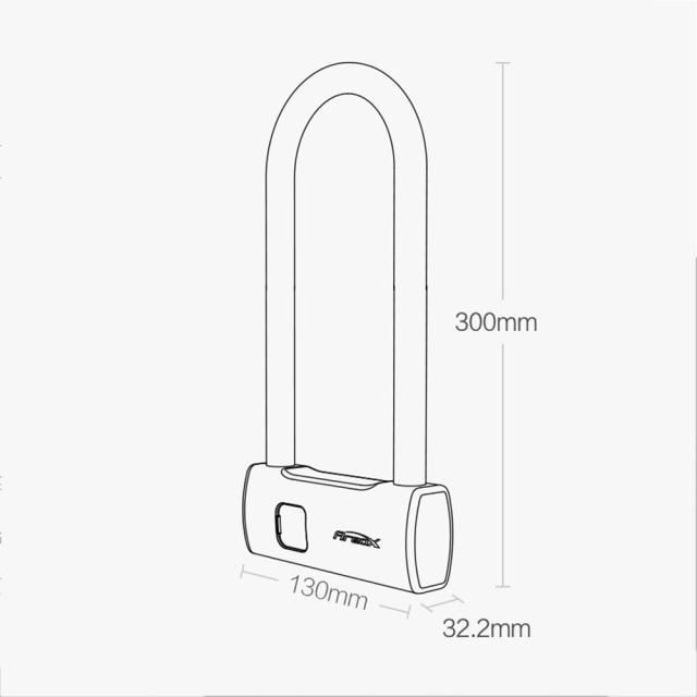 Умный замок Xiaomi AreoX U8 со сканером отпечатка пальца 224.8 x 130 x 32.2 mm - фото 2 - id-p1431353194