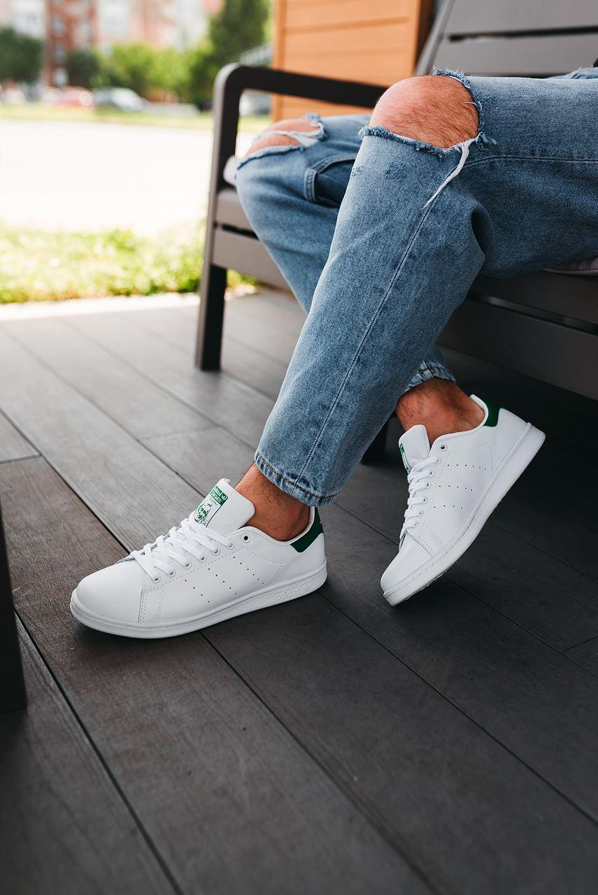 Кросівки чоловічі білі Adidas Stan Smith (00448)